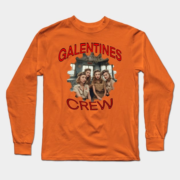Galentines crew all girls Long Sleeve T-Shirt by sailorsam1805